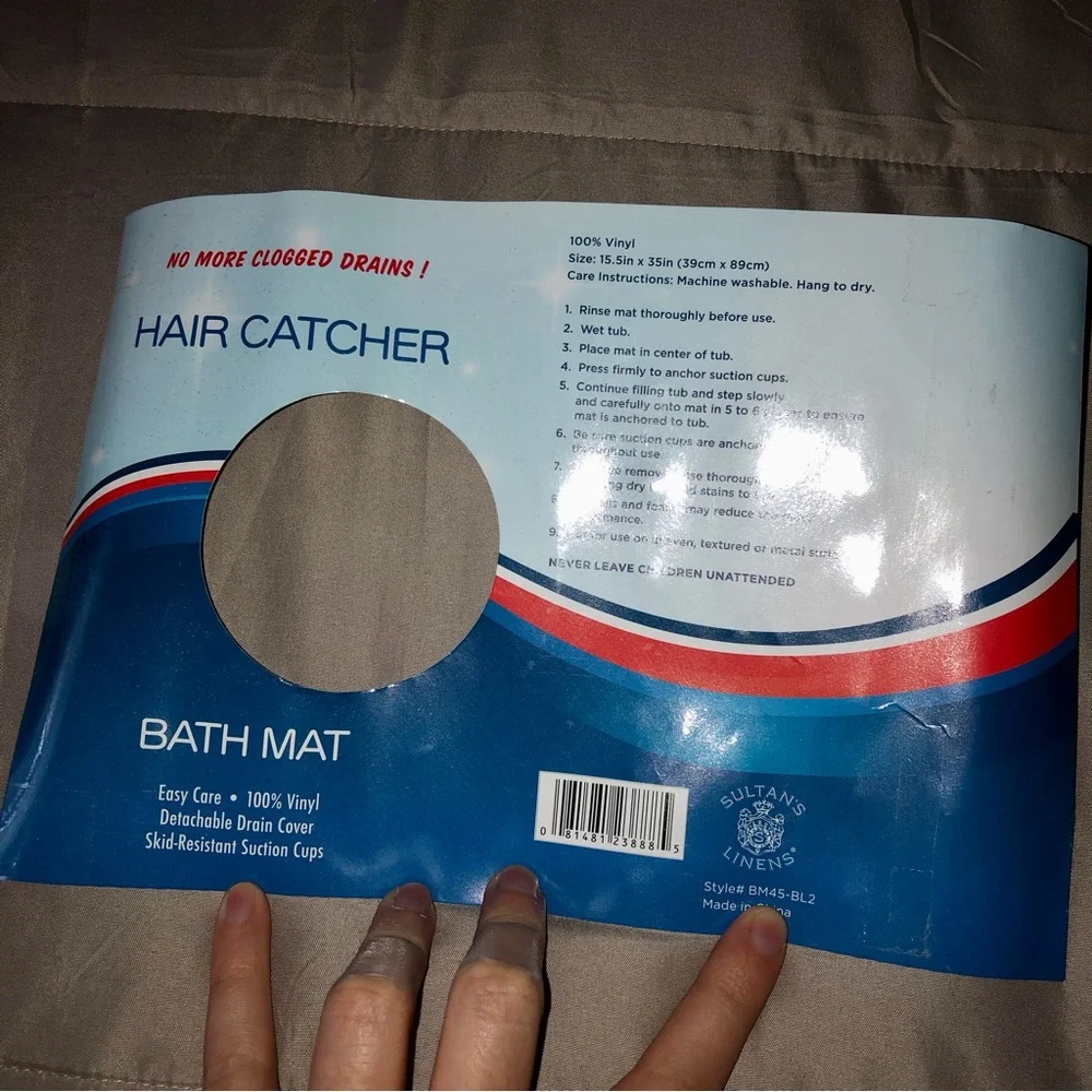 Hair Catcher Bath Mat